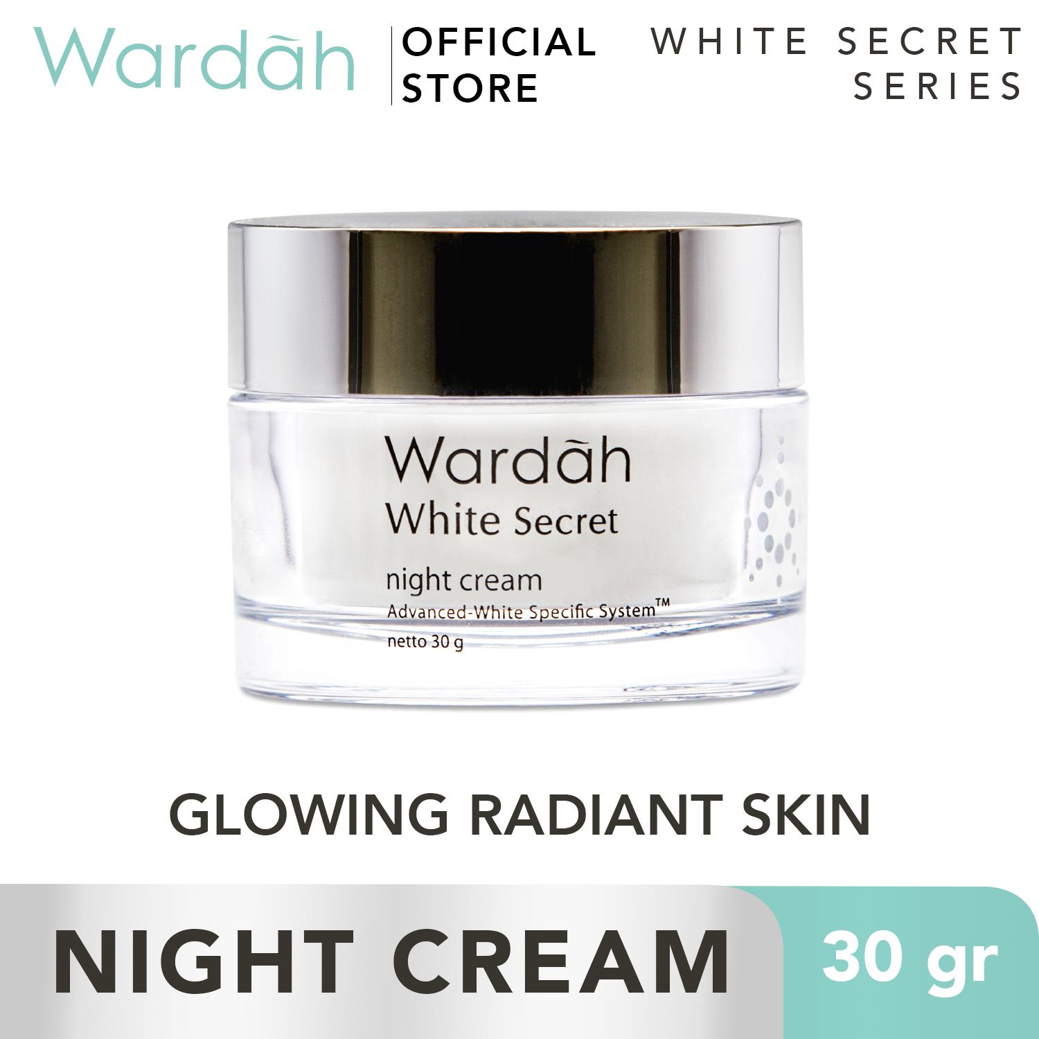 WARDAH White Secret Night Cream 30gr - Krim Malam - Skincare Wajah