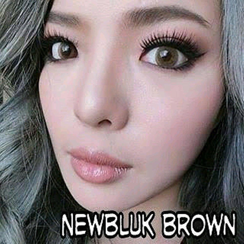 NewBluk Softlens - Coklat Brown + Gratis Lens case - Normal / Plano