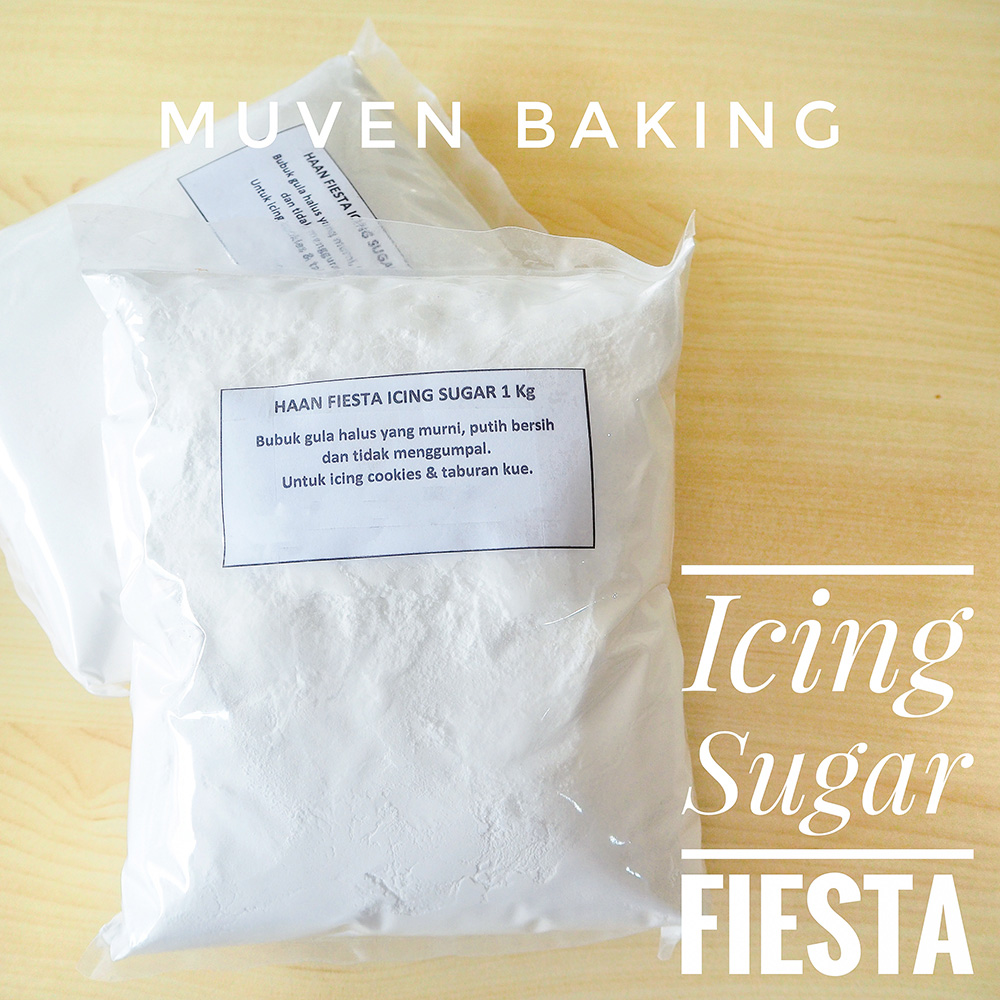 GULA HALUS ICING SUGAR FIESTA 1 Kg / HAAN SUGAR POWDER BUBUK REPACK