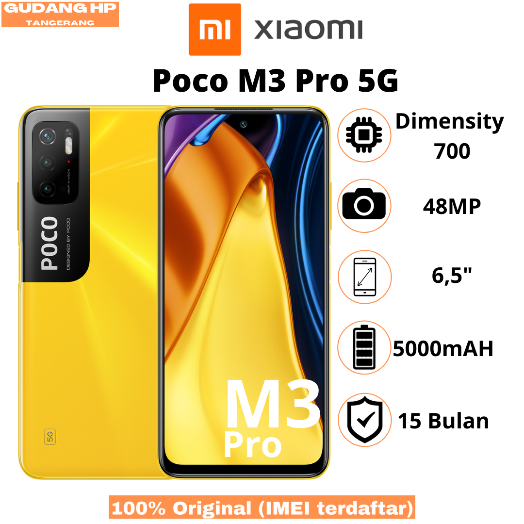 Xiaomi Poco M3 Pro 5g 464gb Dan 6128gb Garansi Resmi 1476