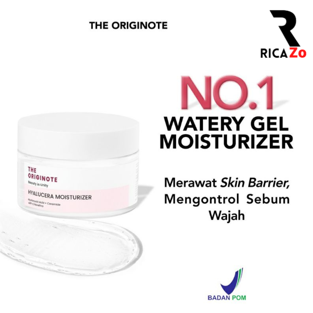The Originote Hyalucera Moisturizer Gel Pelembab Wajah With Hyaluronic Acid Ceramide And