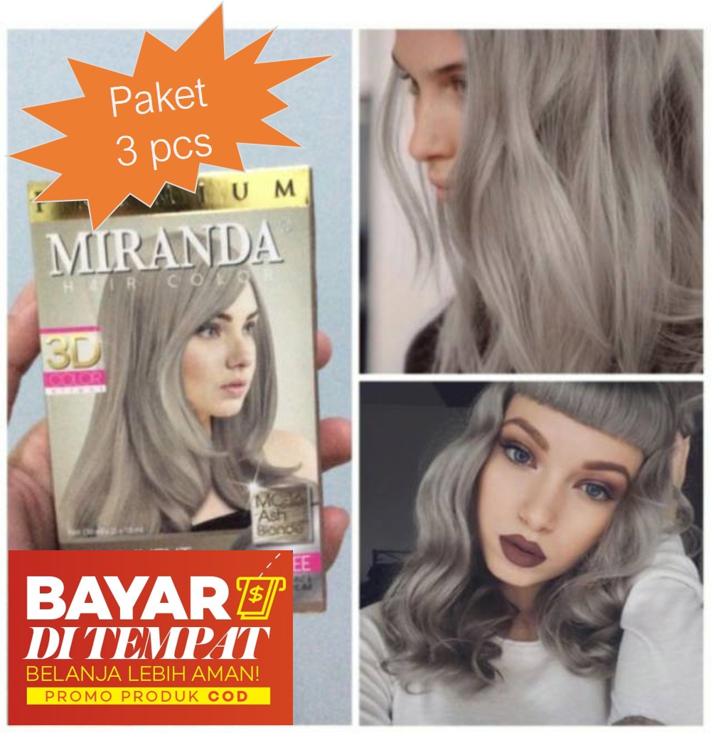 Paket 3 Pcs Miranda Premium Hair Color Original 100 Bpom Mc 16 Ash Blonde Cat Pewarna Rambut Cat Rambut Pikok Semir Rambut Miranda Abu Abu Grey Paket 3 Pcs Miranda Premium Hair Color Original 100 Bpom Mc 16 Ash Blonde Cat Pewarna Rambut Cat Rambut Pikok Semir Rambut Miranda Abu Abu Grey