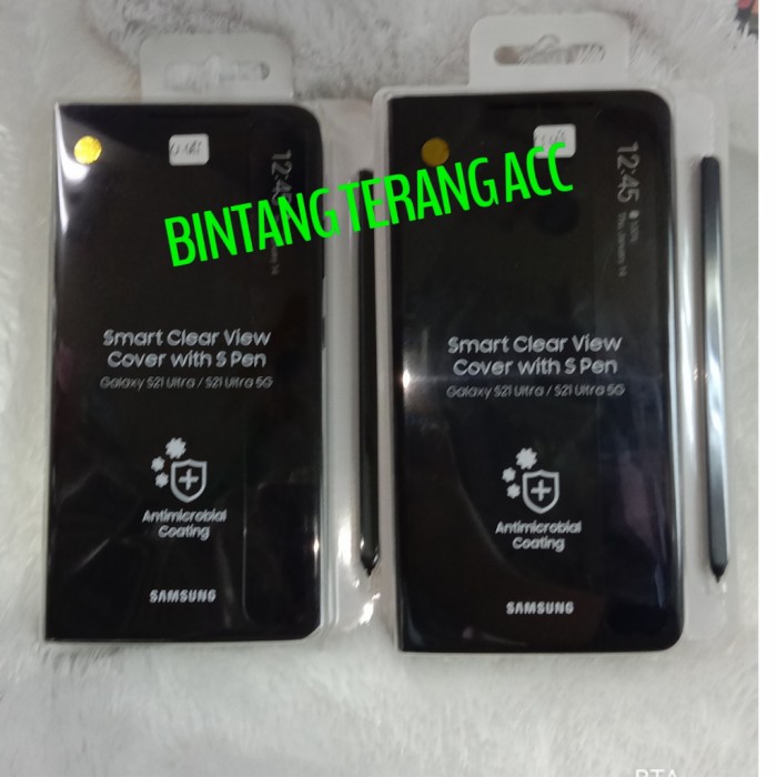 Smart Clear View Cover With S-Pen Samsung Galaxy S21 Ultra