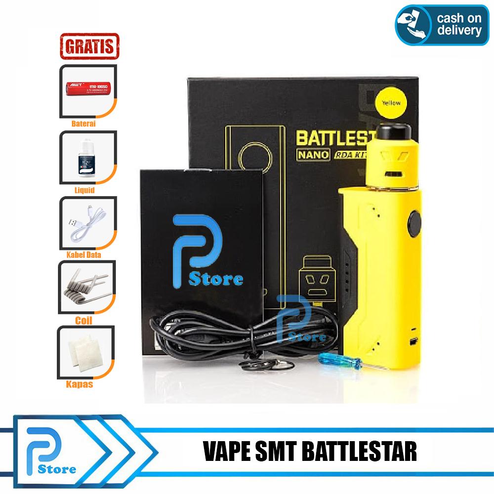 Paket Siap Ngebul SMT Battlestar Nano Kit Murah Rokok Elektrik Battle Star Vape Mod Kit + Free Baterai Coil Liquid Kapas dan Usb - Perabpte Store Paket Siap Ngebul SMT Battlestar Nano Kit Murah Rokok Elektrik Battle Star Vape Mod Kit + Free Baterai Coil Liquid Kapas dan Usb - Perabpte Store