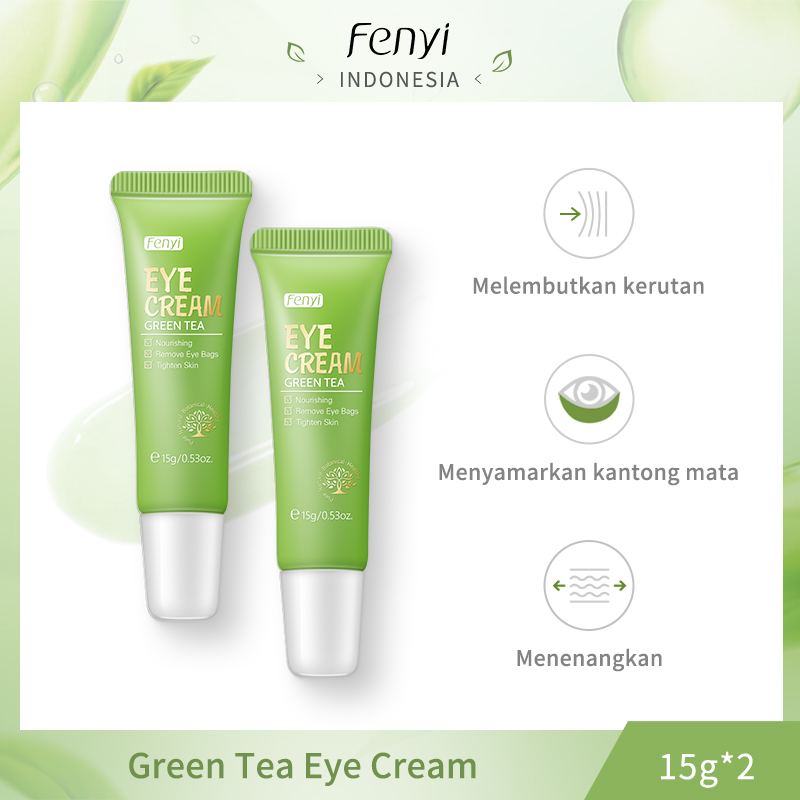 Beli 1 Gratis 1 Fenyi Natural Green Tea Eye Cream Perawatan Menghilangkan Kantung Mata