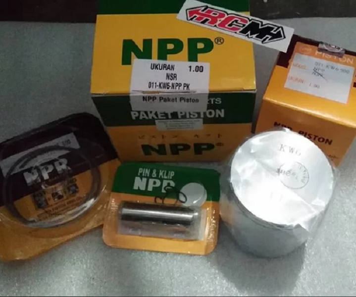 PISTON KIT SEKER SEHER KIT HONDA NSR MERK NPP OS OVERSIZE 100 ORI
