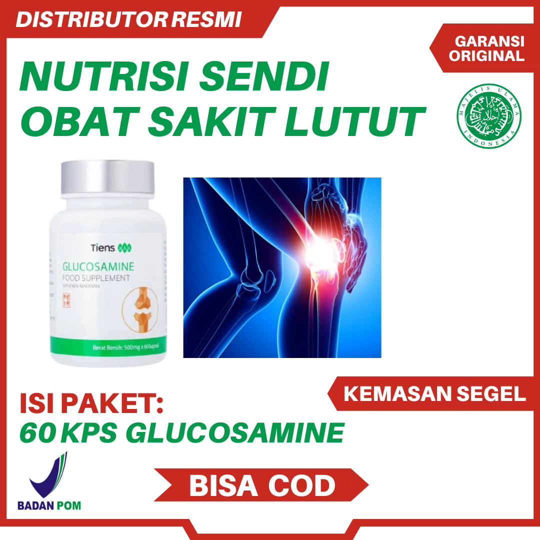 Glucosamine 500mg Capsule original / isi 60 kapsul / kemasan segel