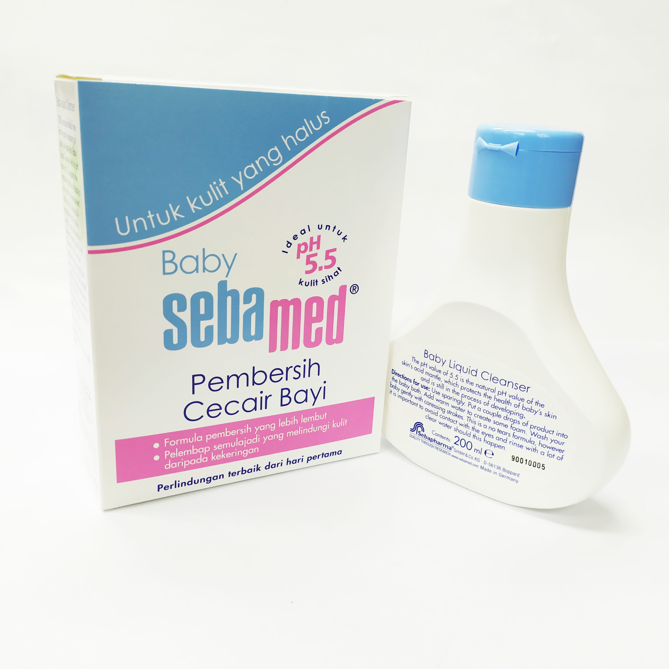 SEBAMED BABY BATH LIQUID CLEANSER 200ML/SABUN CAIR BAYI/PERAWATAN