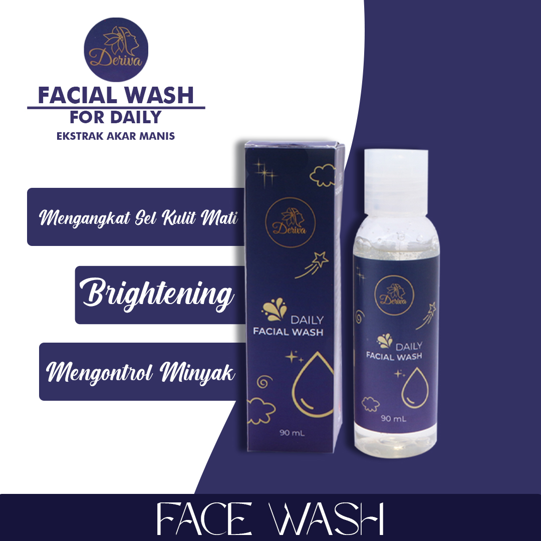Face Wash Deriva Membersihkan Secara Merata Mengangkat Sel Kulit Mati Mencerahkan Lazada Indonesia