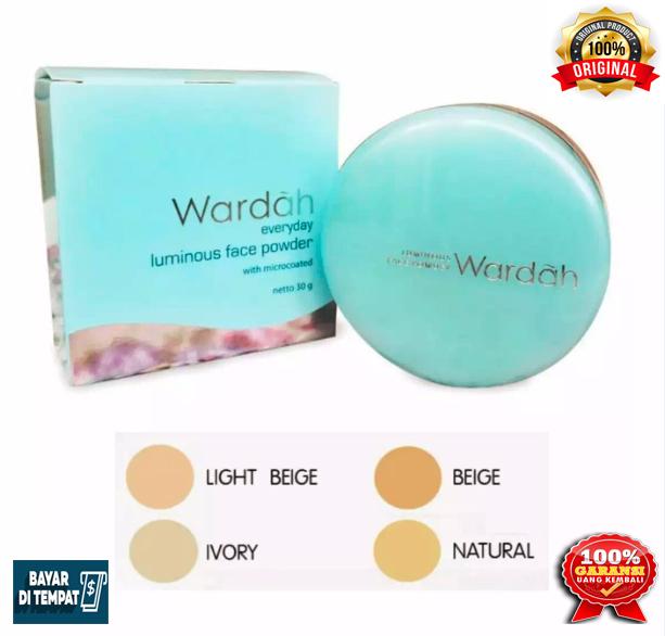 Wardah Luminous Powder 03 Ivory 30gram / Wardah bedak wajah 03 Ivory / Bedak tabur wajah Luminous Powder / Bedak wajah wardah / Bedak wajah untuk kulit berminyak