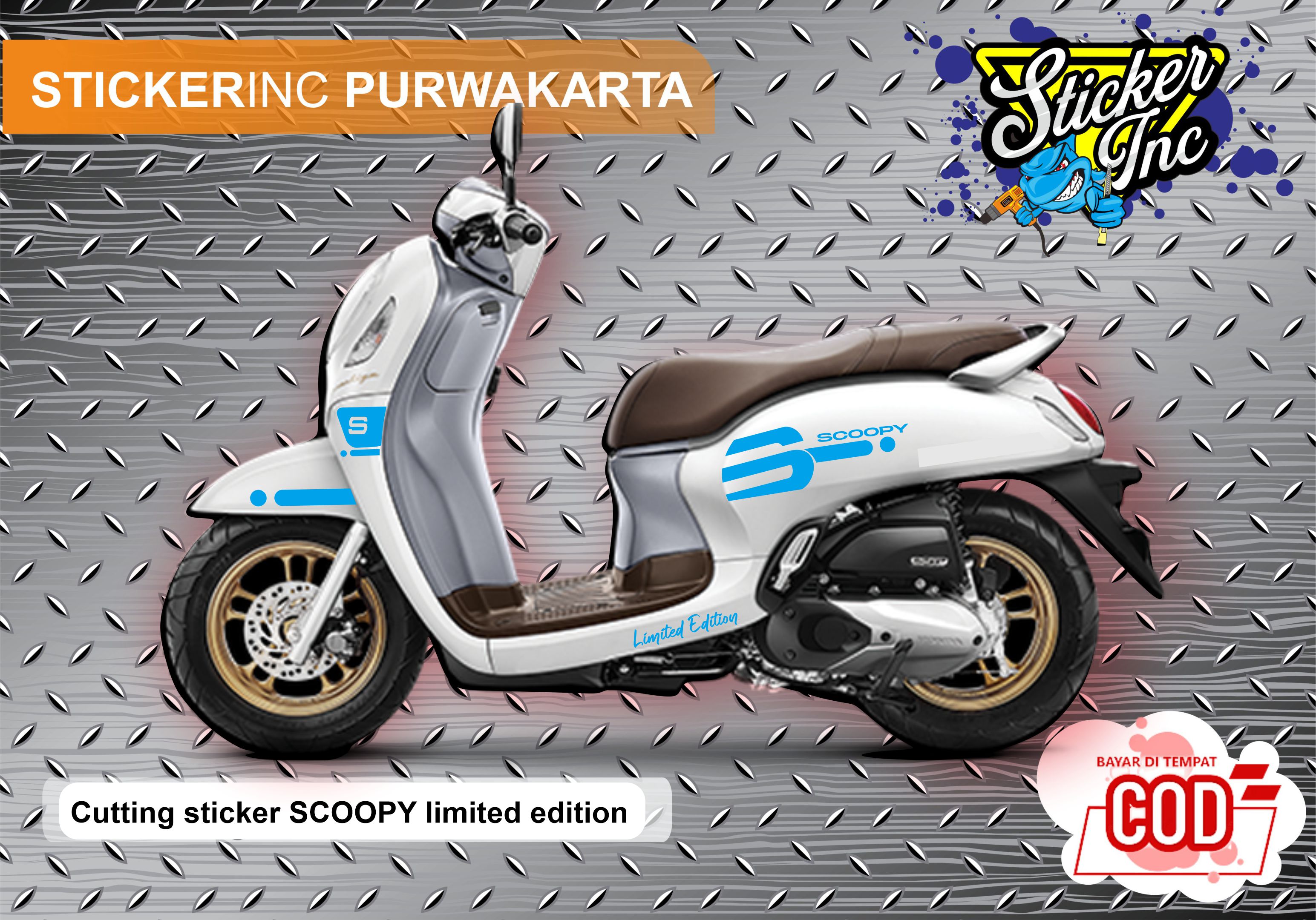 Cutting Sticker Honda Scoopy Limited Edition Simple | Lazada Indonesia