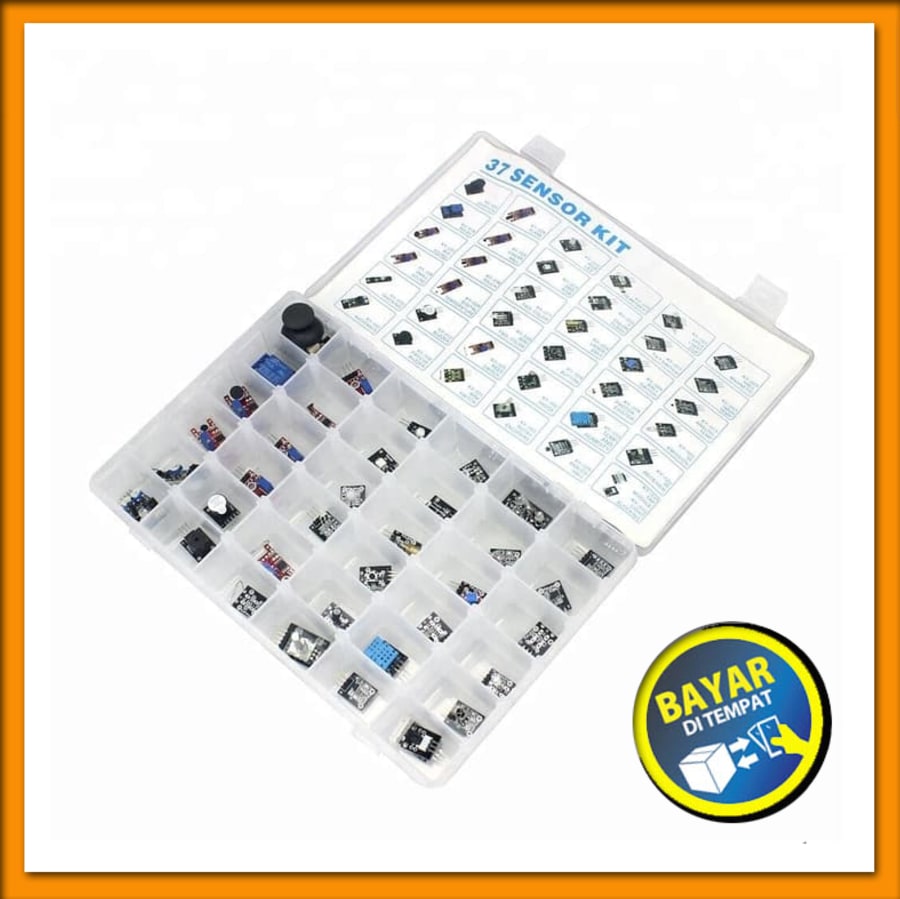 BAYAR DITEMPAT SENSOR KIT 37 IN 1 FOR ARDUINO KITS WITH BOX BOKS MIKA