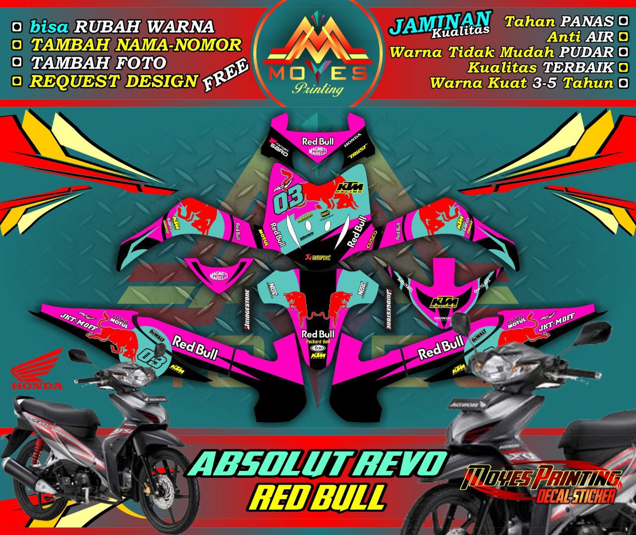 decal revo dekal stiker revo decal stiker motor honda revo absolut ...