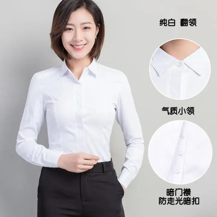 formal white top for ladies