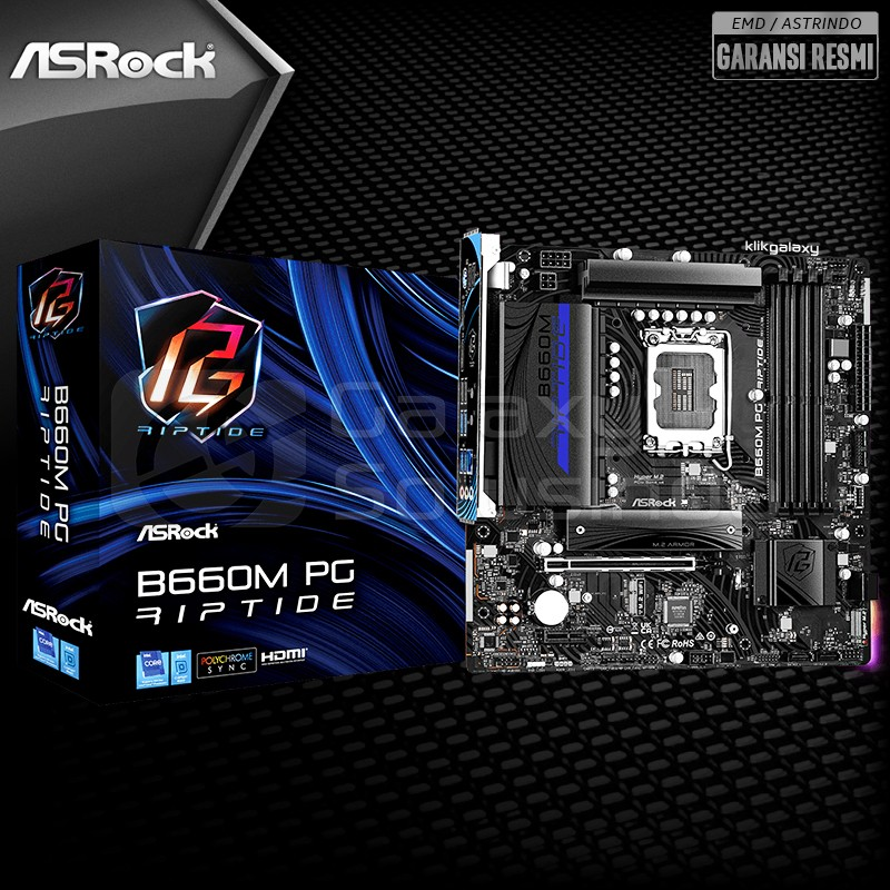 Asrock B660M PG Phantom Gaming Riptide Intel LGA1700 B660 DDR4 | Lazada ...