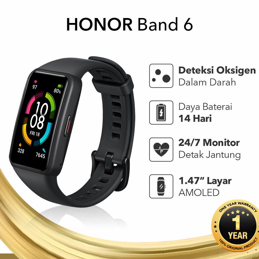 HONOR Band Smart Bracelet AMOLED Screen SpO2 Blood Oxygen  Smartband Fitness Tracker Bluetooth Waterproof Heart Rate