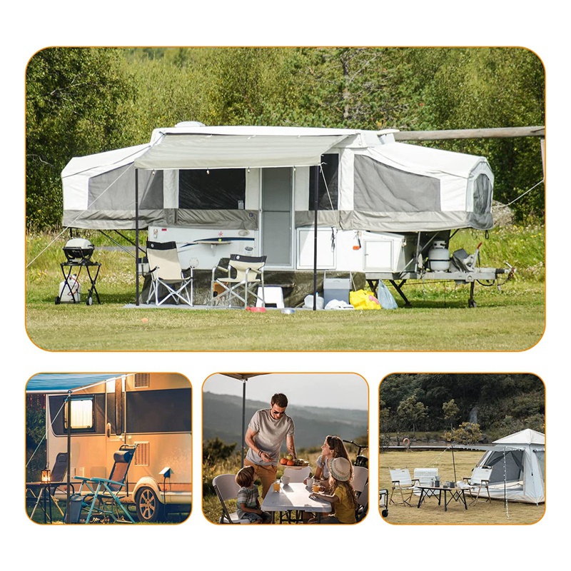 1 Set Tent Pole Camping Pole Adjustable Camping Pole Type 5 Section Connection,Lightweight Tent for Camping Touring/Camping/Outdoor
