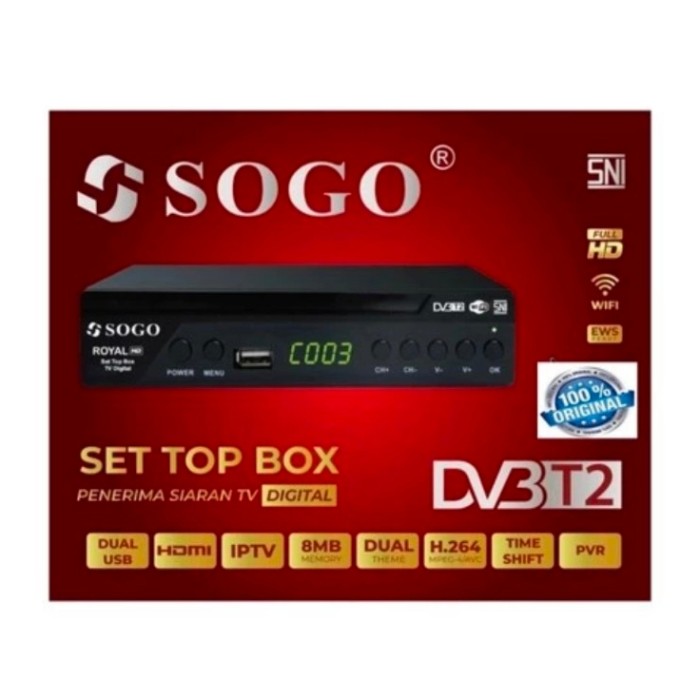 set top box sogo stb tv digital receiver (X2V2) stop box set top box