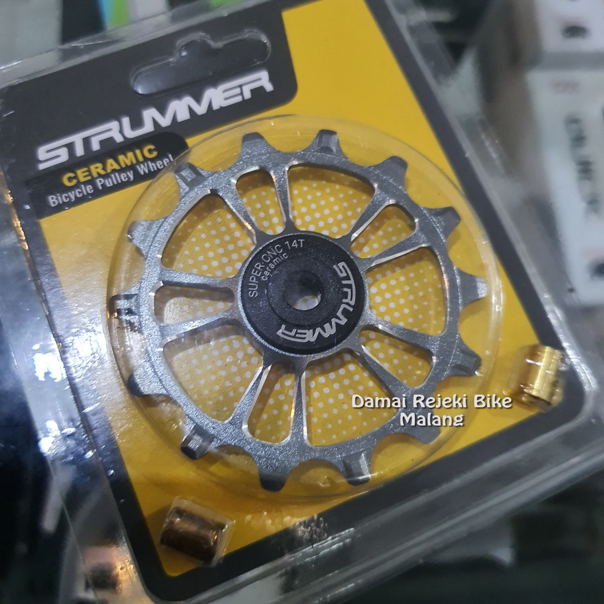 Pulley RD Strummer Super CNC Ceramic Bearing 11T 12T 13T 14T 16T Pully  untuk sepeda bicycle