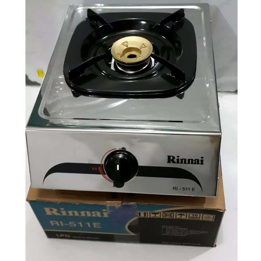 Rinnai RI 511e Kompor gas 1 Tungku Murah Stainless Stell Anti Karat |  Lazada Indonesia