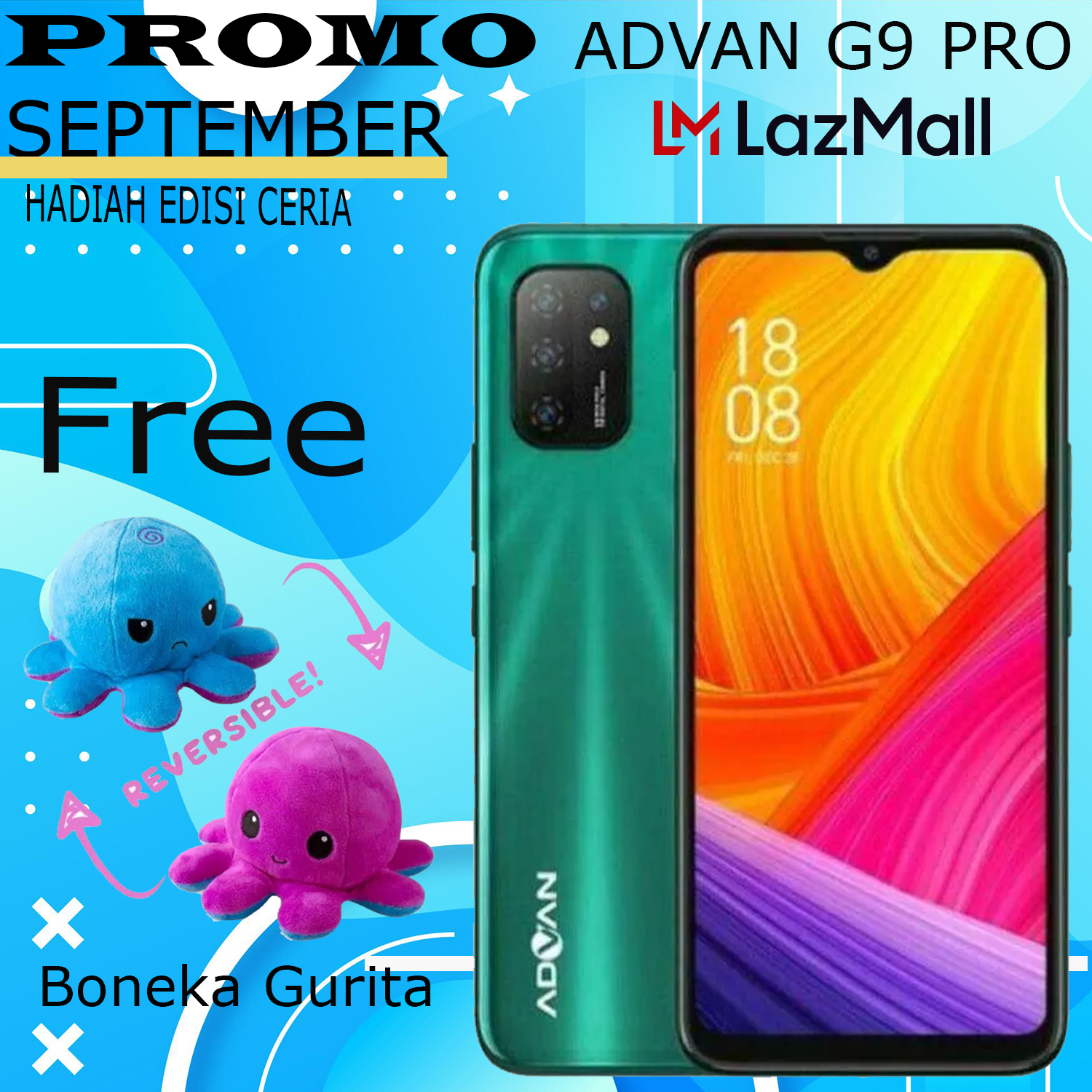 Advan G9 Pro 6/64 GB Android 10 5.200 mAh Battery 6.6\