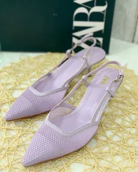 mauve kitten heel shoes