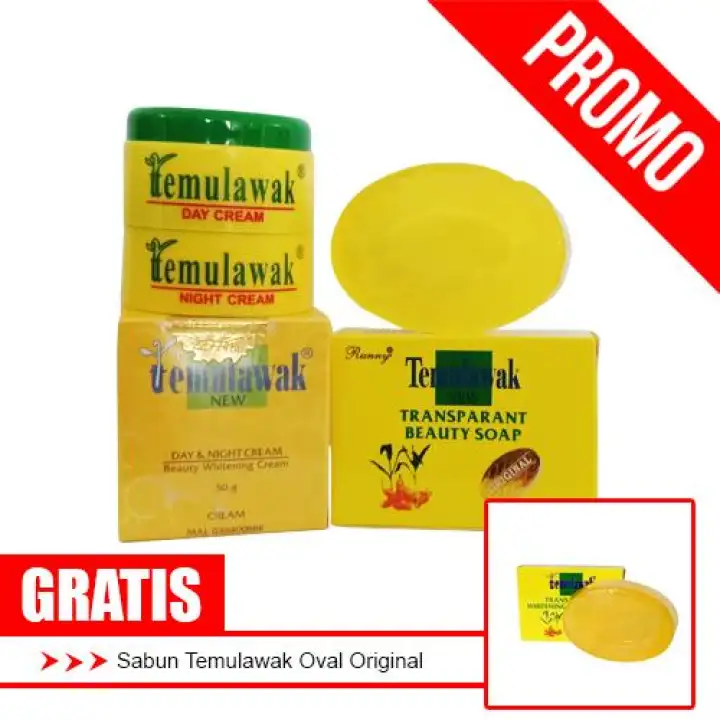 Cream Temulawak Original Sabun Oval Free 1 Sabun Temulawak Asli Lazada Indonesia