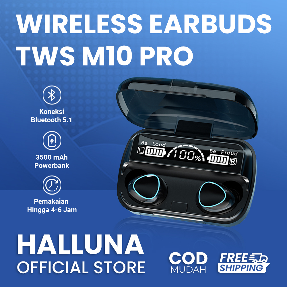 Headset M10 / F95 TWS Inear Earbuds earpods Headset Bluetooth