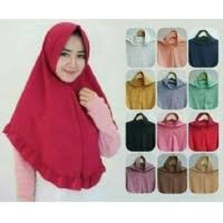 REMPEL Instan Syar’i Jilbab Hijab Kerudung Khimar Pet Antem Kriwil Syari Bahan Wolfis Adem Murah Nyaman Terlaris