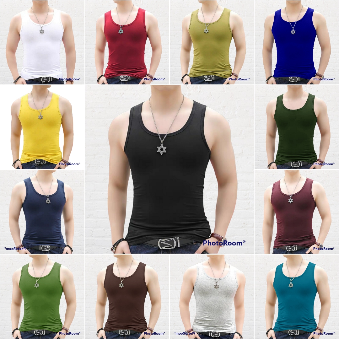 kaos polos singlet pria / kaos dalam 