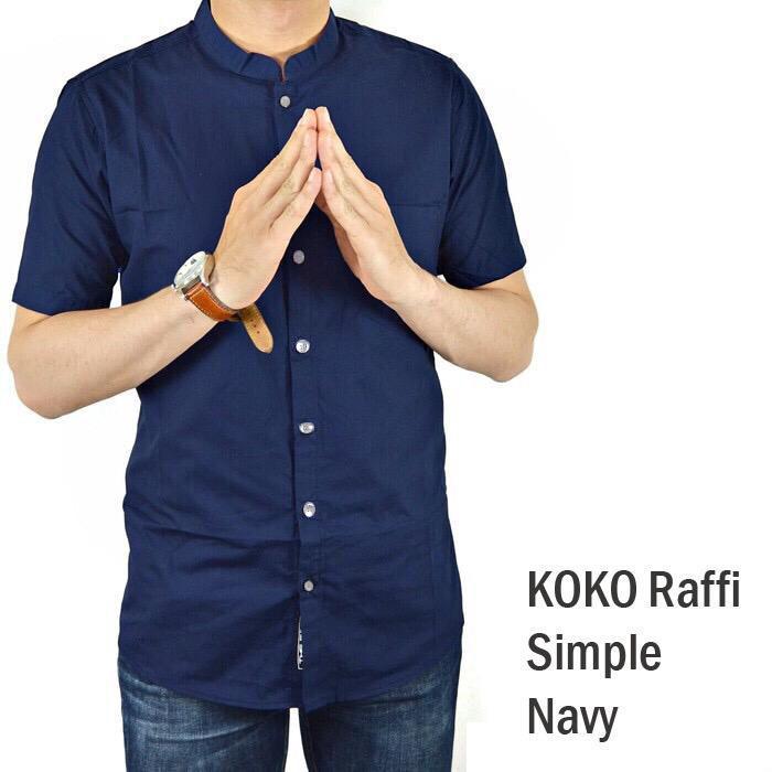 happyshop27 HEM PRIA KOKO TRENDI NAVY 5 WARNA M-L-XL /KEMEJA PRIA FORMAL/KEMEJA POLOS/KEMEJA MOTIF/KEMEJA KOKO