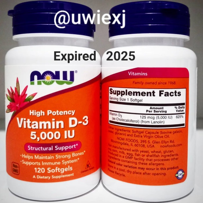 vitamin d3 5000iu now vitamin d3 5000 iu isi 120 softgel (U5V0) vitamin