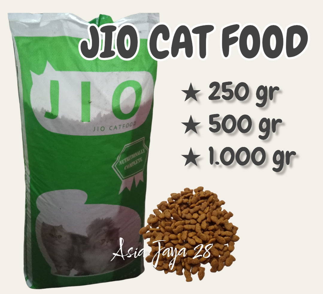 Repack 500 gr Jio Makanan Kucing Rasa Tuna Dry Cat Food Jio Cat