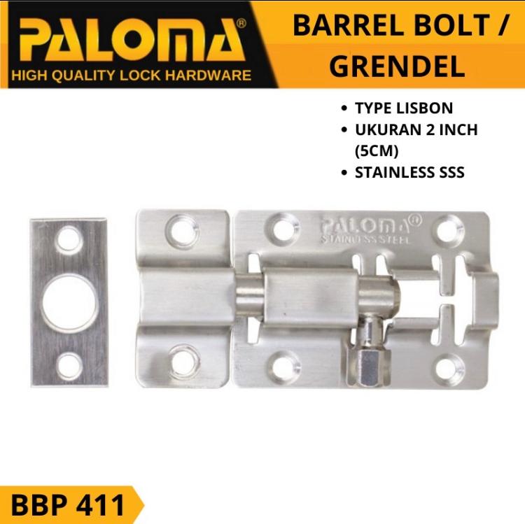 Grendel Slot Kunci Barrel Bolt Paloma BBP 411 ukuran 2\ Grendel Slot Kunci Barrel Bolt Paloma BBP 411 ukuran 2\