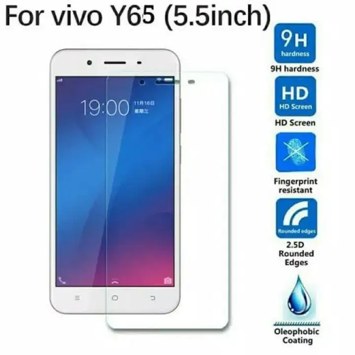 Tempered Glass Clear Anti Gores Kaca Bening Untuk Vivo Y65 Lazada Indonesia