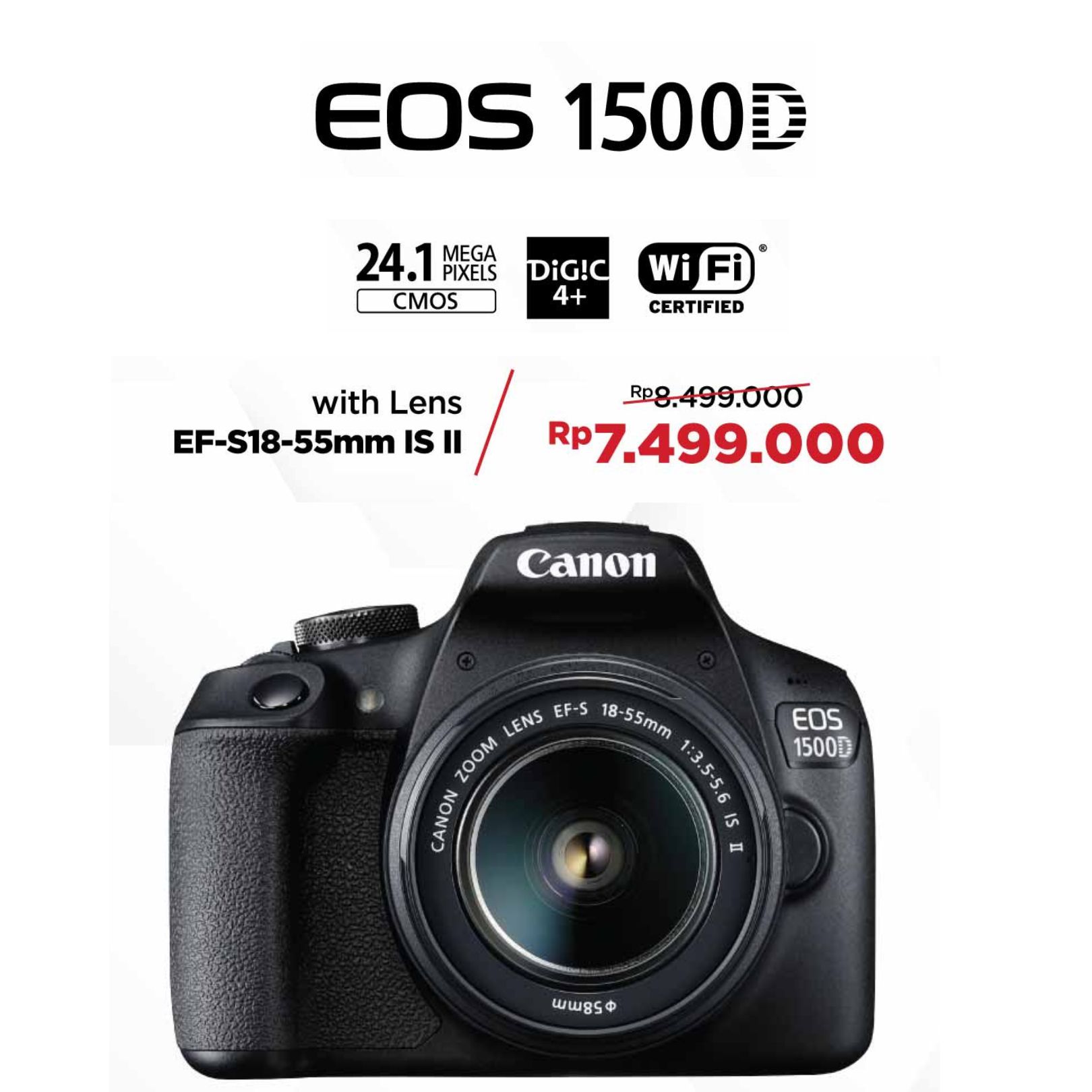 18 55mm Dslr Camera 1500d Canon EOS 1500D DSLR Camera With 18-55mm