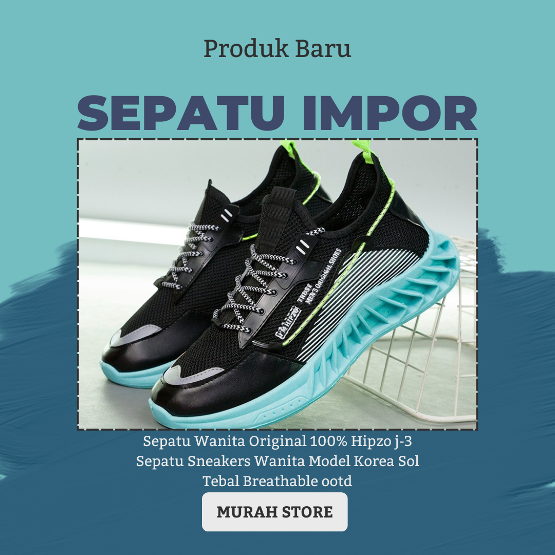 Sepatu Wanita Dan Pria Original 100% Hipzo J-3 Sepatu Sneakers Wanita ...