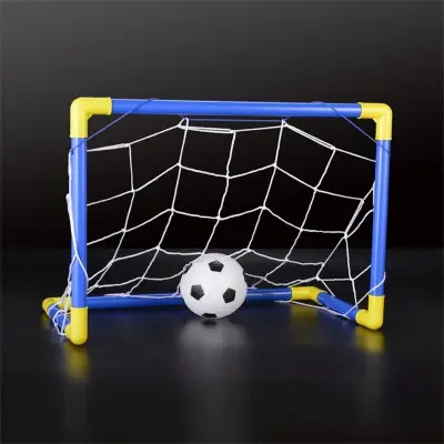 Indoor Mini Folding Football Soccer Ball Goal Post Net Set+Pump Kids Sport Outdoor Home Game Toy Child Birthday Gift Plastic
