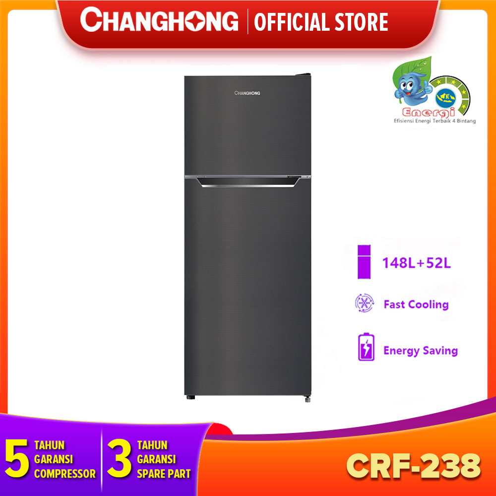 Changhong Kulkas 2 Pintu 200l Black Crf 238 Gratis Kirim Area Jabodetabek Online Exclusive Lazada Indonesia