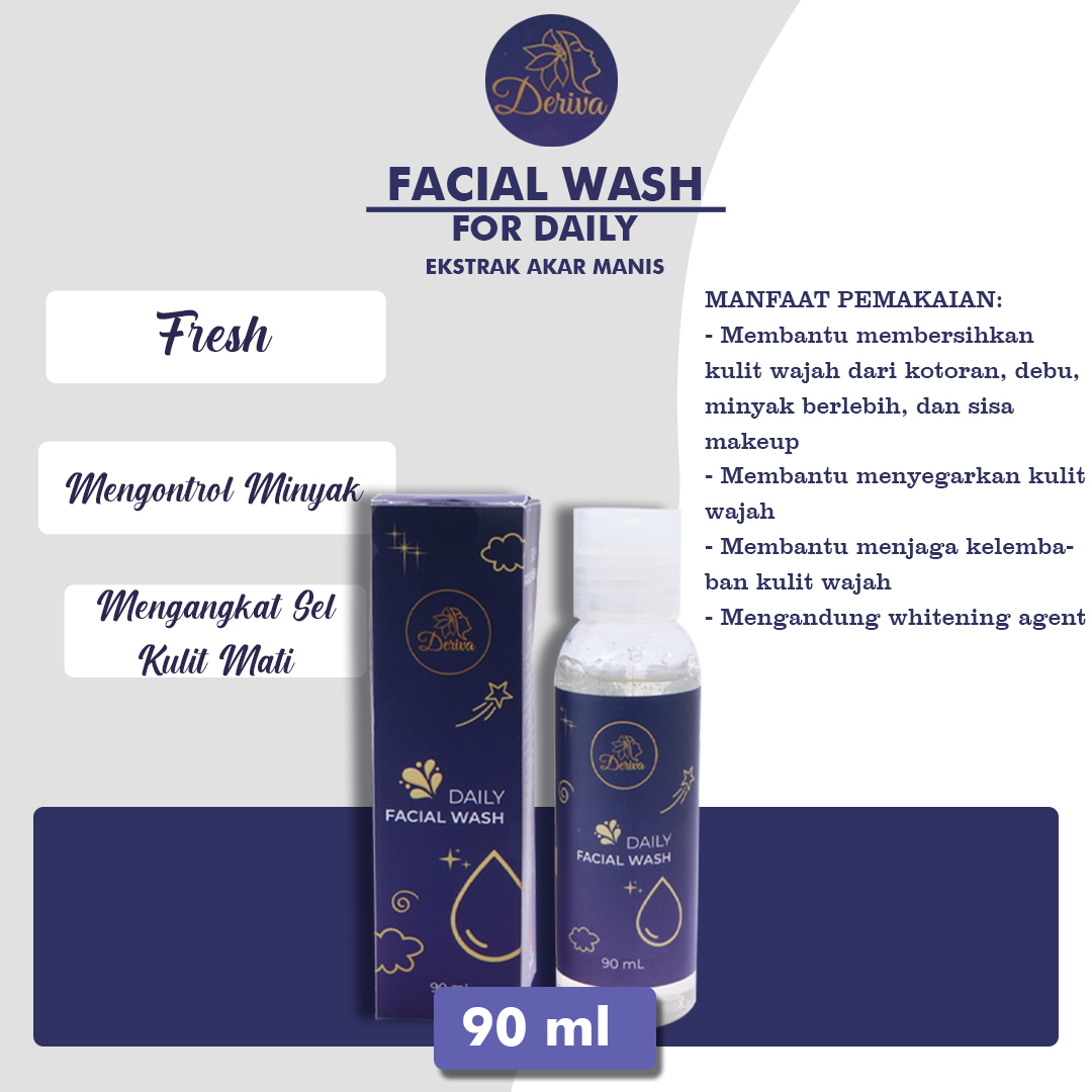Face Wash Deriva Membersihkan Kotoran Pada Wajah Dan Melembabkan Kulit Wajah Lazada Indonesia