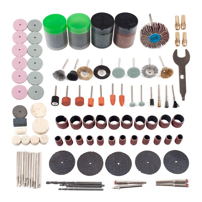 161Pcs Mini Drill Multi Rotary Tool Accessories Set Grinding Polishing Kits For Micro-Drill Rotating Polishing