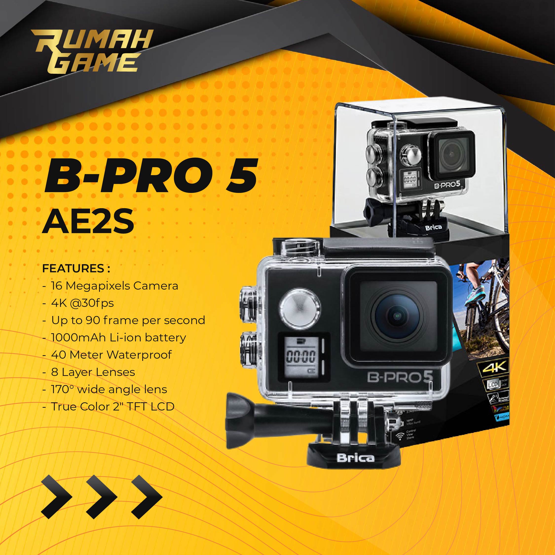 Brica B-Pro Alpha Edition 4K Mark II S AE2S Original Hitam