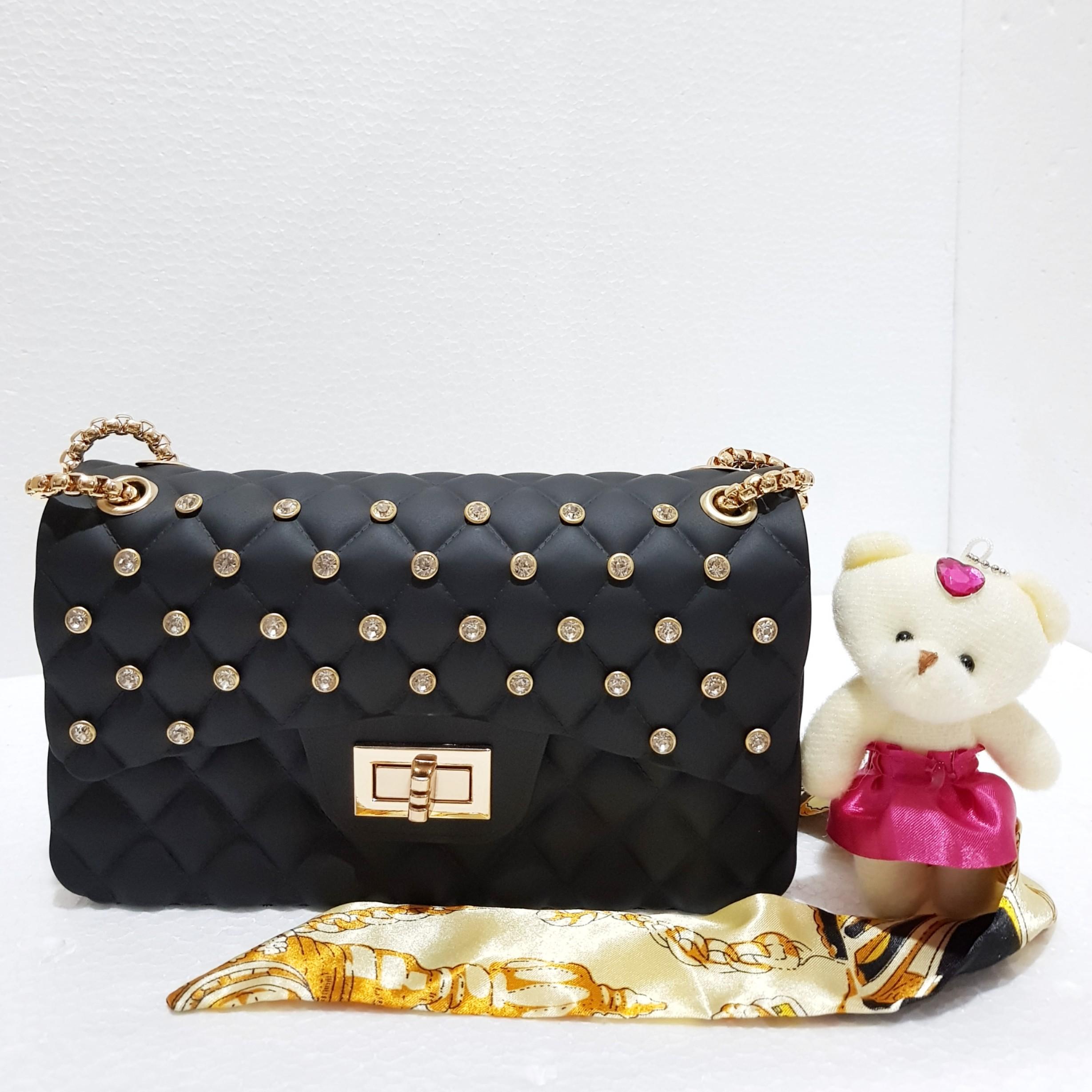 BS101 TAS IMPORT JAKARTA CHANEL CLASSIC DIAMOND JELLY MATTE UK22