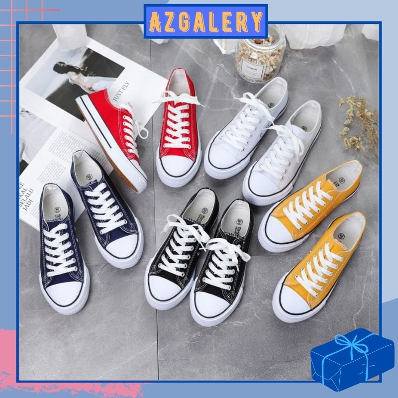 Azgalery SPT-06 / Sepatu Sneakers Wanita Kasual Import Women Fashion Kanvas / COD