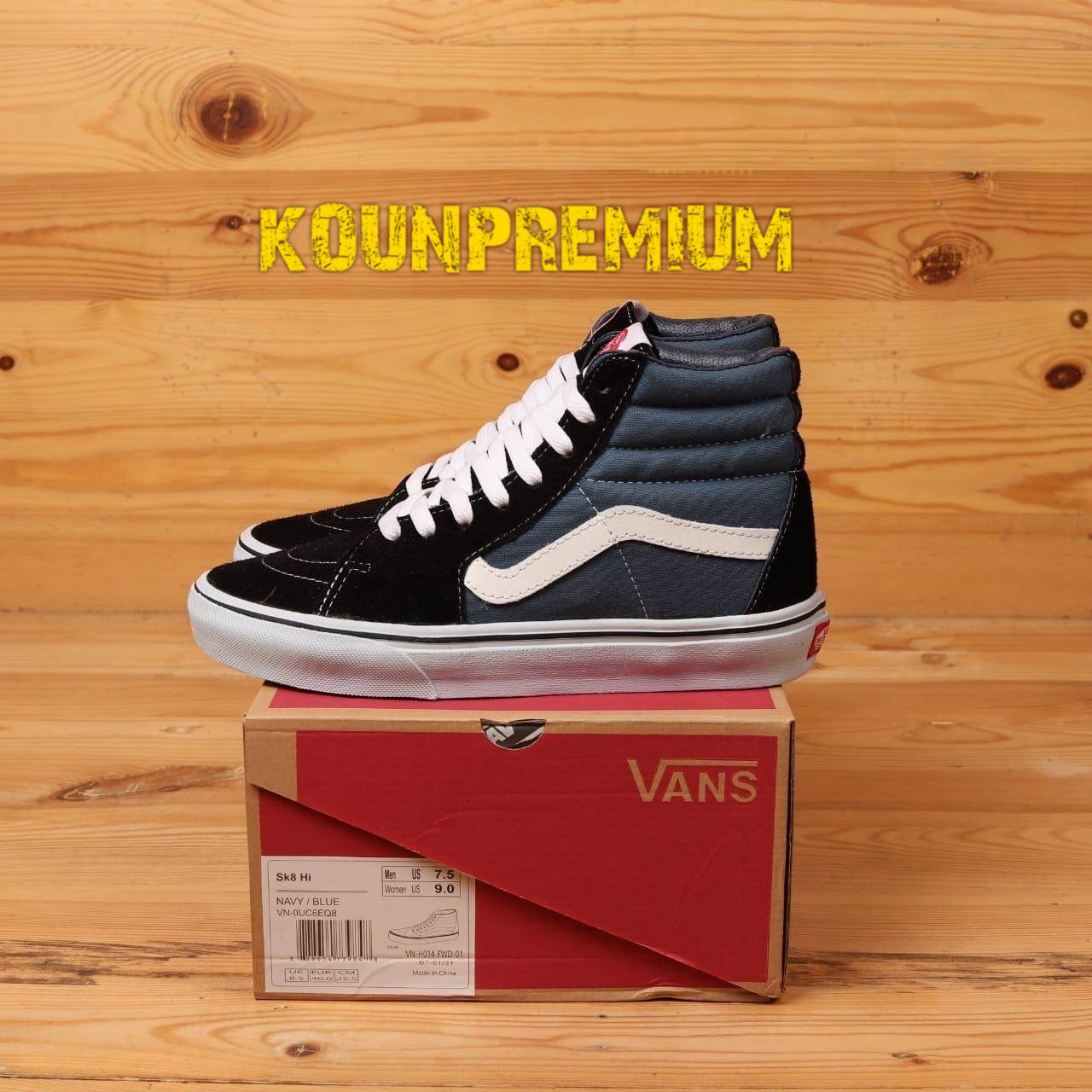 vans blue black
