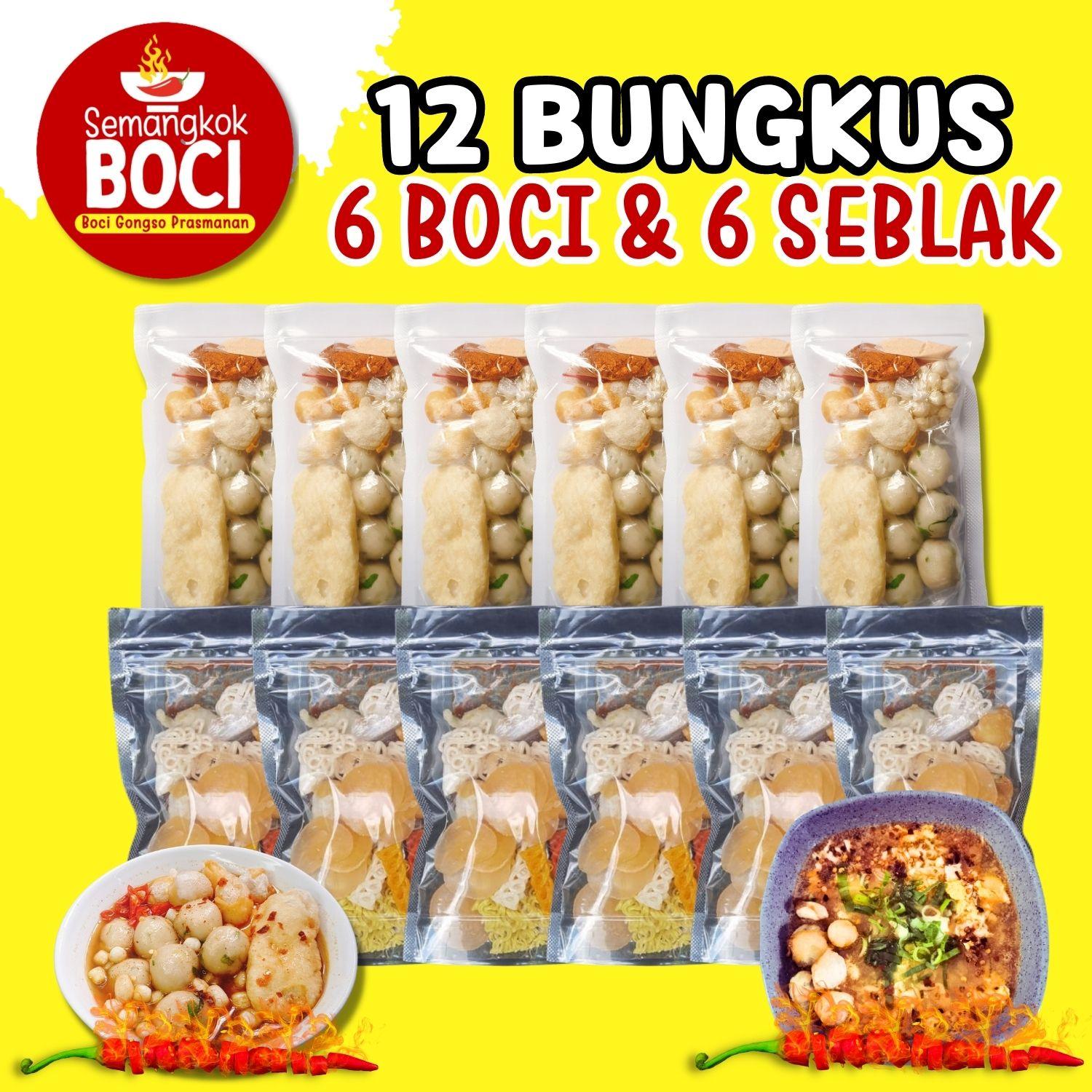 12 Bungkus Mix Baso Aci isi 6 pcs X Seblak Instan isi 6 pcs