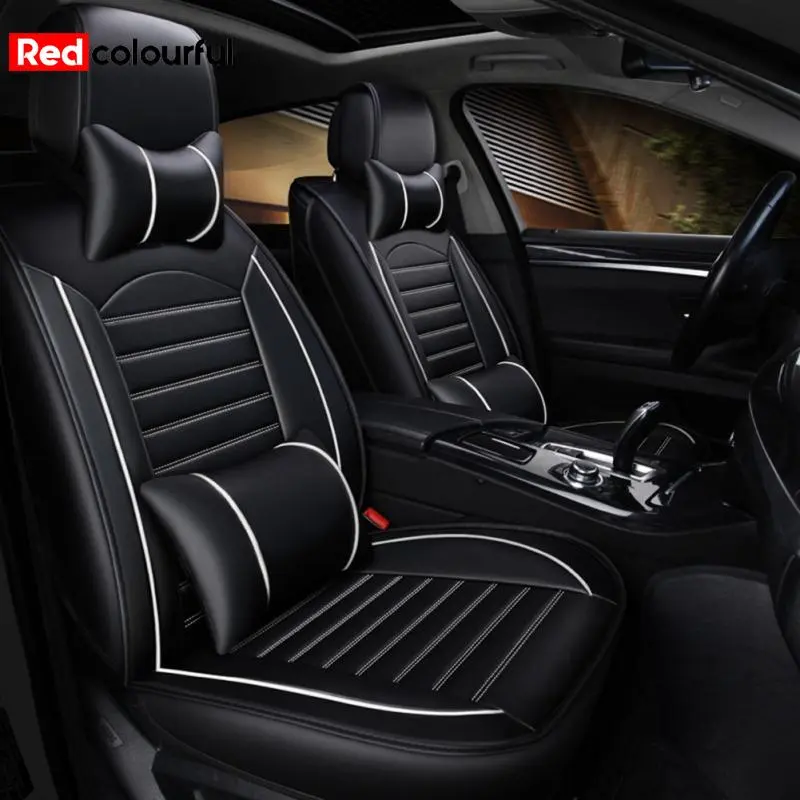 Universal Car Seat Cover Four Seasons Full Seat Cover Protector Black ...