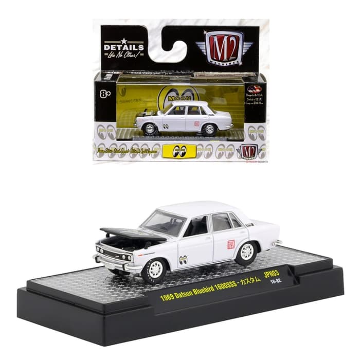 M2 Machines 1 64 1969 Datsun Bluebird 1600sss White Mooneyes Lazada Indonesia