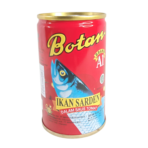 Sardines Botan Makanan Ikan Sarden Kaleng Dalam Saus Tomat 155gr