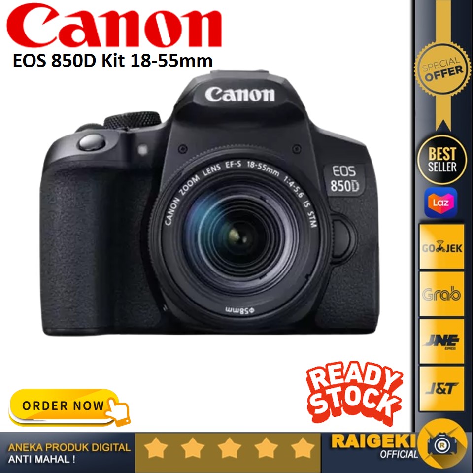 Canon EOS 850D Kit 18-55mm IS STM | Lazada Indonesia